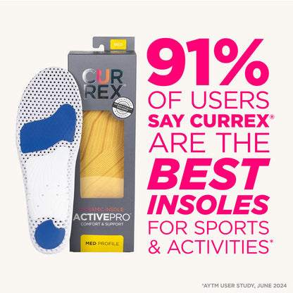 CURREX® ACTIVEPRO™ Insoles | Athletic Insoles for Gym-Goers & Fitness Enthusiasts