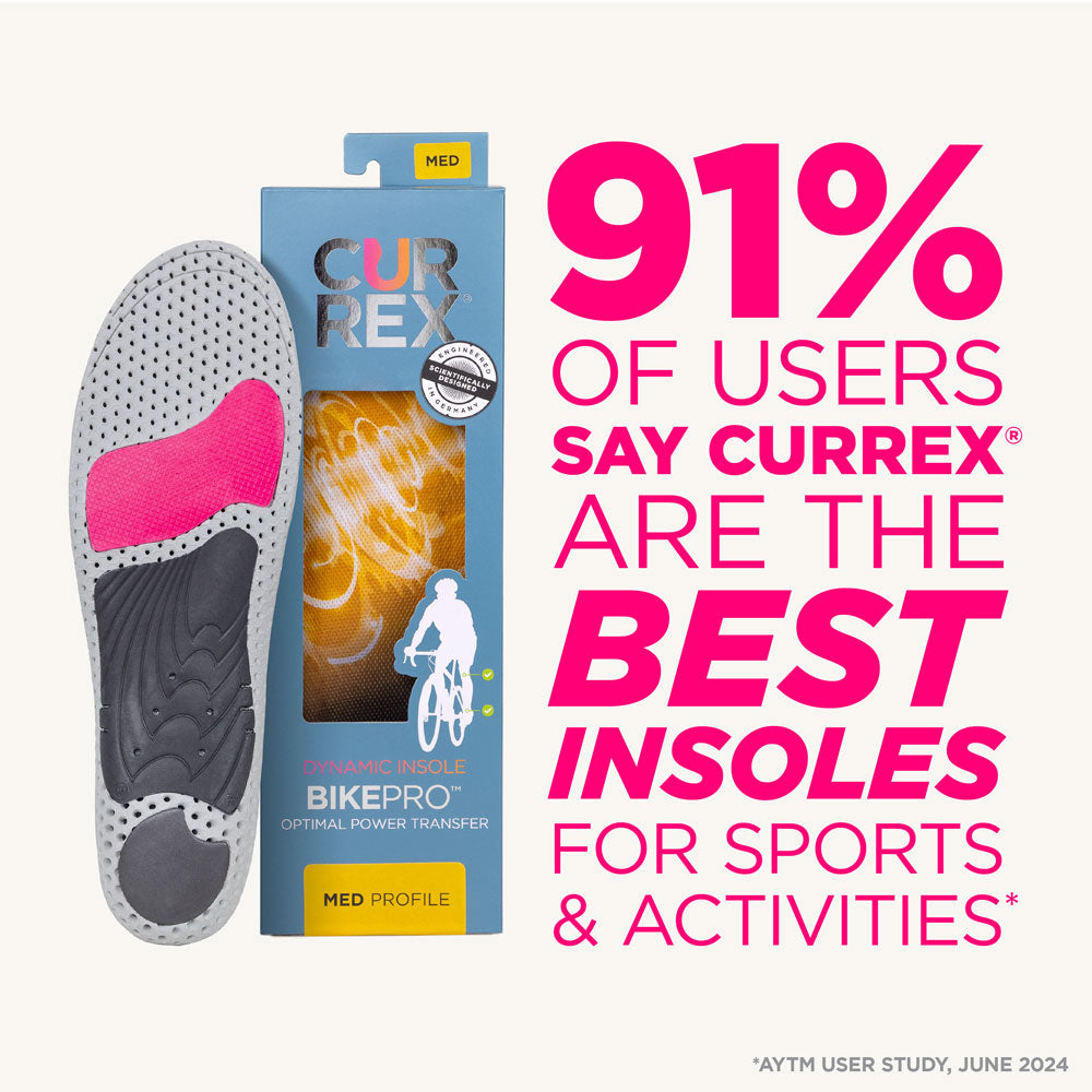 CURREX® BIKEPRO™ Insoles | Engineered for Power, Comfort & Control in Cycling