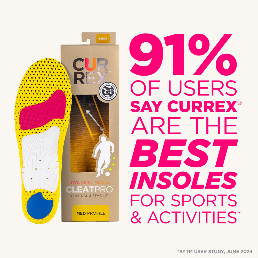 CURREX® CLEATPRO™ Insoles | Dynamic Sports Insoles for Soccer Cleats, Football Cleats, Spikes, & Field Sport Shoes
