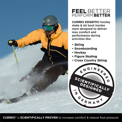 CURREX® EDGEPRO™ Insoles | Dynamic Insoles for Ski Boots, Skates & Winter Sports