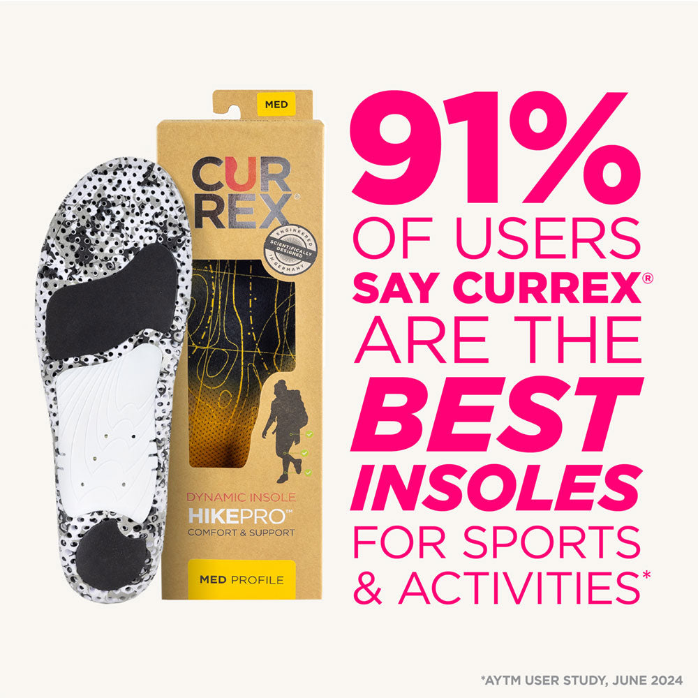 CURREX® HIKEPRO™ Insoles | Insoles for Hiking Boots & Shoes