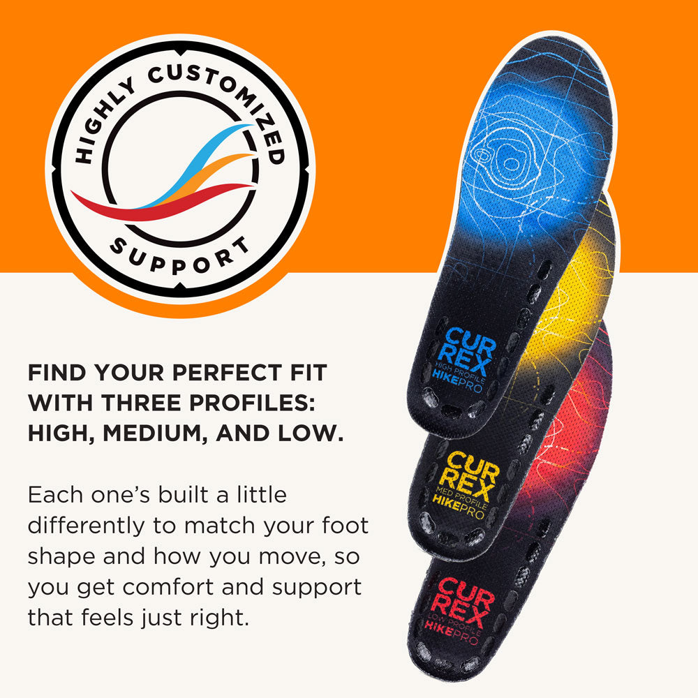 CURREX® HIKEPRO™ Insoles | Insoles for Hiking Boots & Shoes