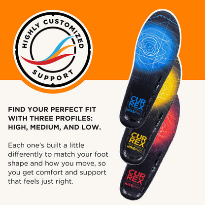 CURREX® HIKEPRO™ Insoles | Insoles for Hiking Boots & Shoes