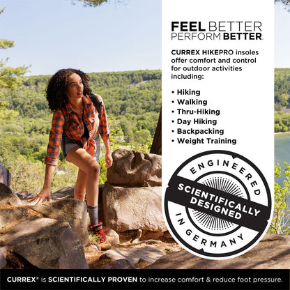 CURREX® HIKEPRO™ Insoles | Insoles for Hiking Boots & Shoes
