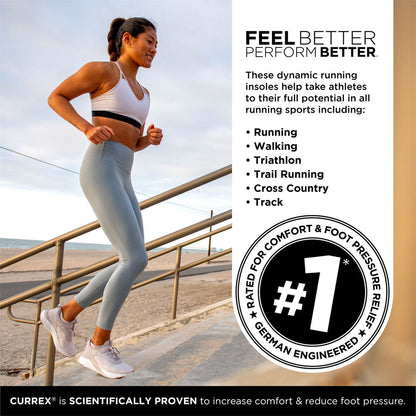 CURREX® RUNPRO™ Insoles | Dynamic Insoles for Running Shoes