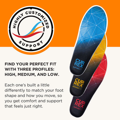 CURREX® SUPPORTSTP™ Insoles | Stability, Support & Comfort Insoles for Walking Shoes